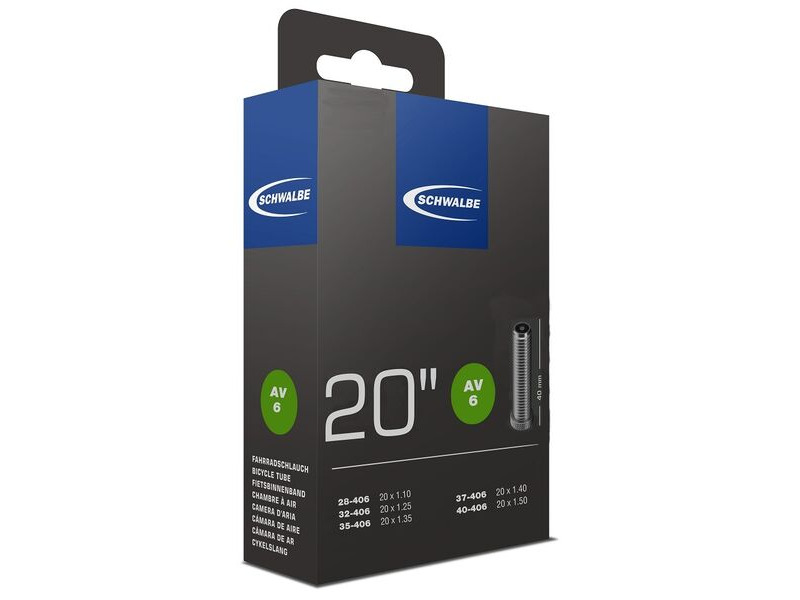 Schwalbe AV6 Inner Tube 20 x 1.35-1.50 click to zoom image