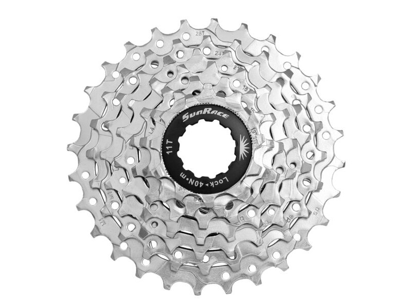 SunRace CSM63 7 Speed MTB 11-28T Nickel Cassette click to zoom image