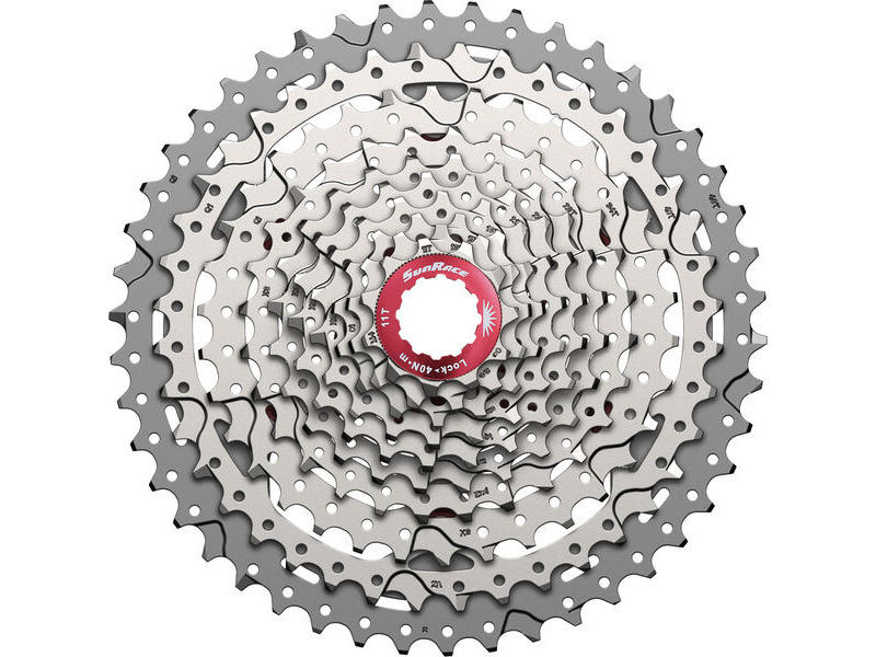 SunRace CSMX3 10 Speed MTB 11-42T Metallic Cassette click to zoom image