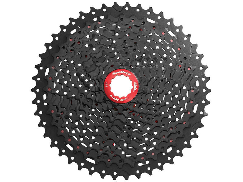 SunRace CSMX8 11 Speed MTB 11-46T Black Cassette click to zoom image