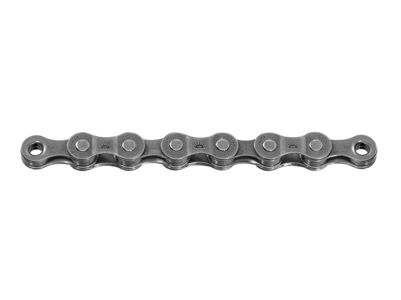 SunRace 6/7 Speed 116L Chain in Grey click to zoom image
