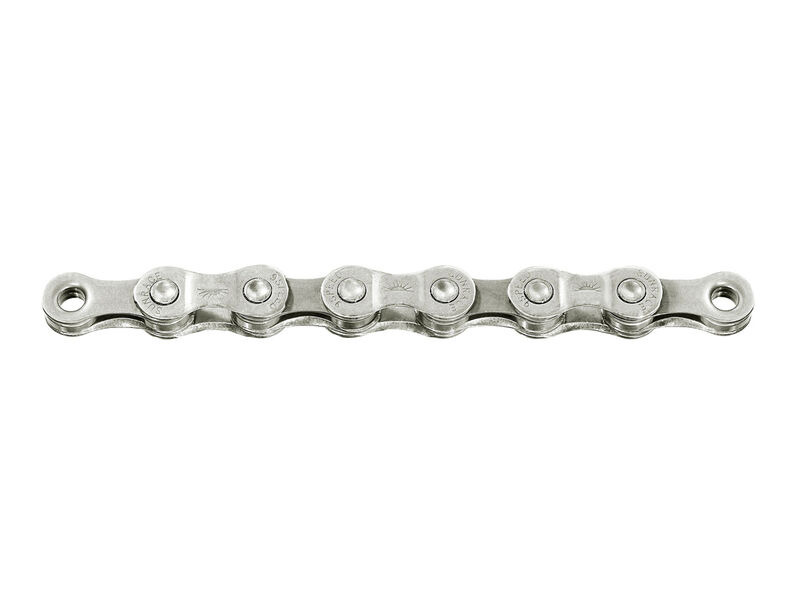 SunRace 9 Speed 116L Chain in Silver (boxed) click to zoom image