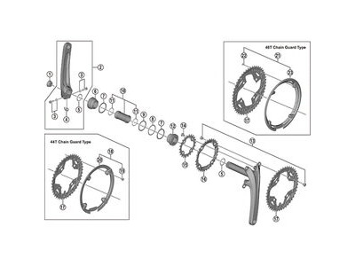 Shimano FC-M590 chainring 36T, black click to zoom image