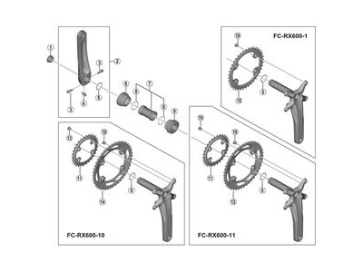 Shimano FC-RX600-11 chainring 46T-NF click to zoom image