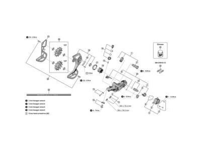 Shimano RD-M8100 tension & guide pulley set click to zoom image
