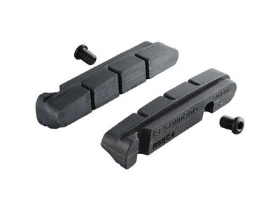 Shimano R55C4 brake shoe inserts and fixing bolts, for carbon rim, pair