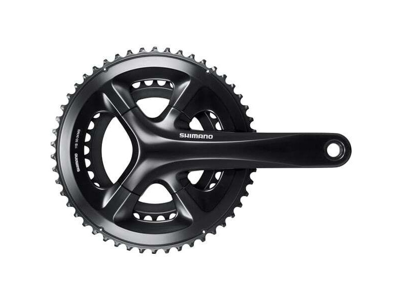Shimano FC-RS510 double chainset, 50 / 34T, for 135/142mm axle, 165mm, black click to zoom image