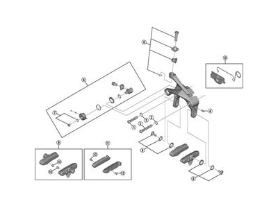 Shimano R55C4 cartridge-type brake shoe set, pair click to zoom image