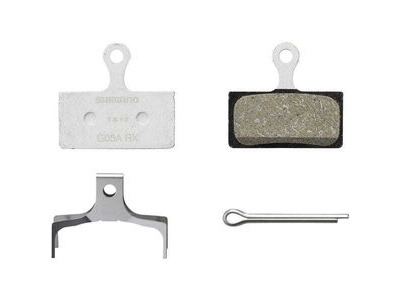 Shimano G05A-RX disc pads & spring, alloy back, resin