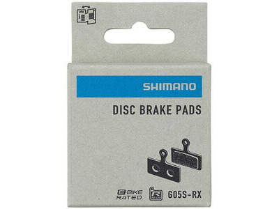 Shimano G05S-RX disc pads & spring, steel back, resin click to zoom image
