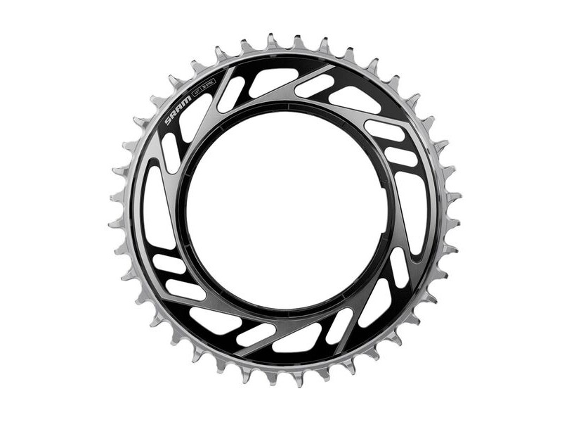 Sram Chain Ring Road Threaded Mount X-sync Red E1 (Including Thread Back Up Pin For Chainring): Black/Silver click to zoom image