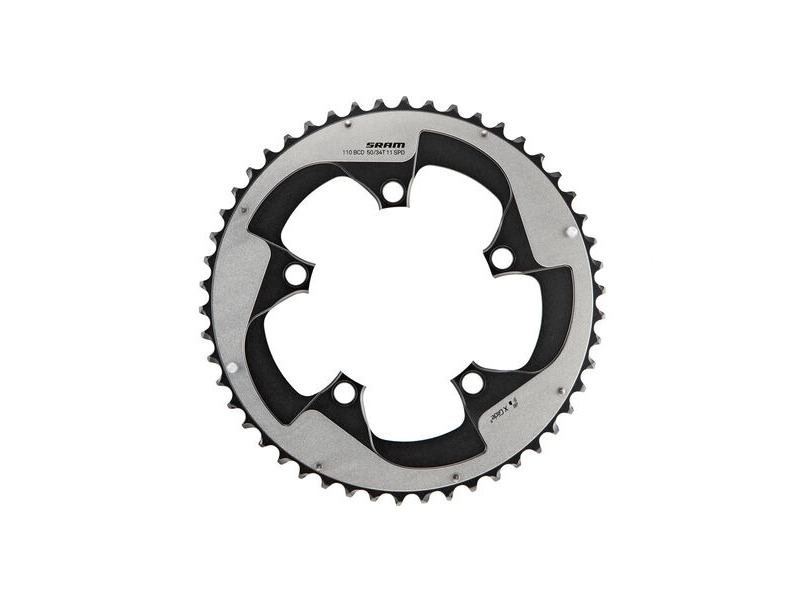 Sram Chain Ring Road X-glide R 52t Yaw 11 Speed S2 Hidden Bolt/Non-hidden Bolt 110 Alum 5mm Silver BB30 Or Gxp (52-36) Black 11spd 52t click to zoom image