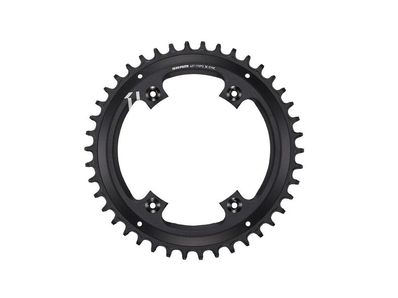 Sram Chain Ring X-sync 42t 11 Speed Apex1 Asymmetric 110bcd Alumblack Bb30 Or Gxp 11spd 42t click to zoom image