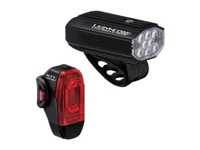 Lezyne LITE DRIVE 1200+ / KTV DRIVE PRO+ PAIR - BLACK
