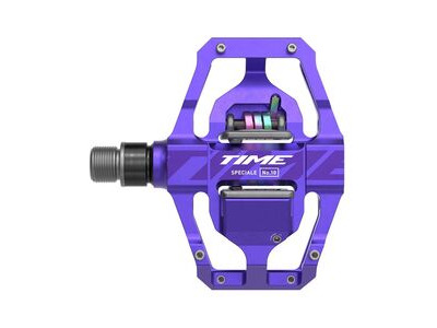 Time Speciale 10 Large MTB Pedals, Including Atac Standard Cleats: Purple