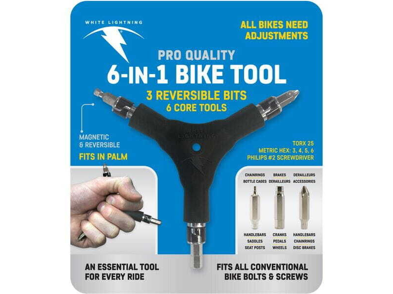 White Lightning 6 in 1 Bike Tool click to zoom image