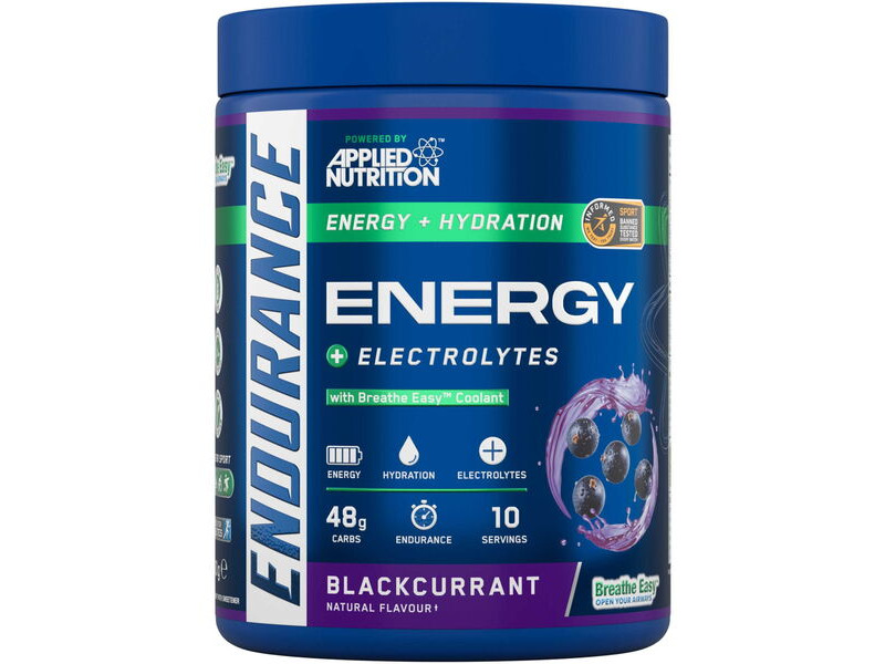 Applied Nutrition Endurance Breathe Energy & Hydration Powder - Blackcurrent - 500g click to zoom image