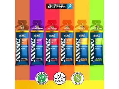 Applied Nutrition Endurance Isotonic Energy Gel - Variety Pack - 6 Gels In Box click to zoom image