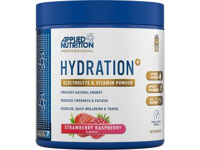 Applied Nutrition Hydration+ Complete Electrolyte & Vitamin Powder - Strawberry Raspberry -240g