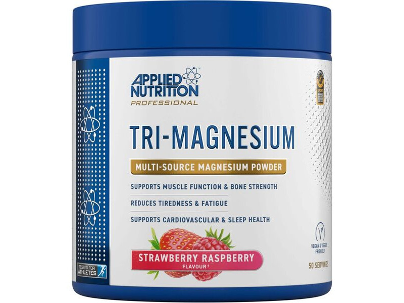 Applied Nutrition Tri-Magnesium Powder - Strawberry Raspberry - 200g click to zoom image