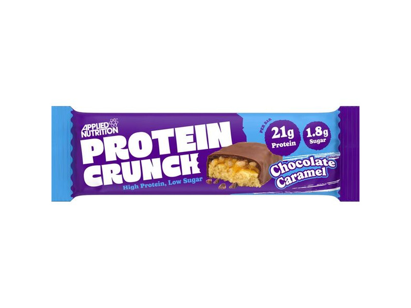 Applied Nutrition Protein Crunch Bar - Milk Chocolate Caramel - 62g x Box of 12 click to zoom image