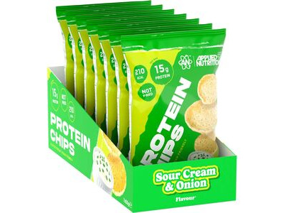 Applied Nutrition Protein Chips - Sour Cream & Chive - 50g x Box of 7 click to zoom image