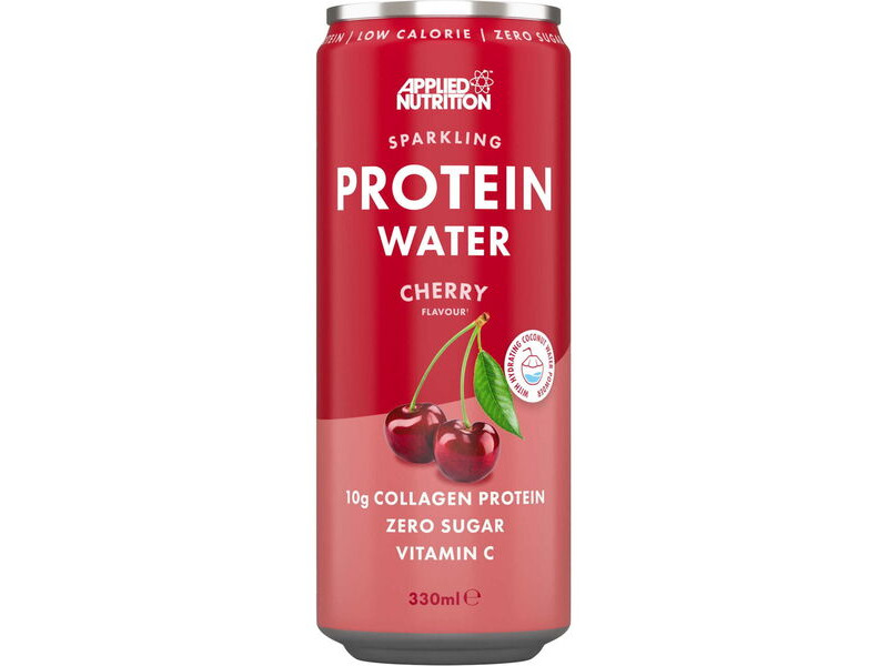 Applied Nutrition Sparkling Protein Water Drink - Cherry - 330ml x Box of 12 click to zoom image