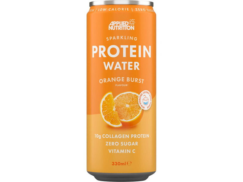 Applied Nutrition Sparkling Protein Water Drink - Orange Burst - 330ml x Box of 12 click to zoom image