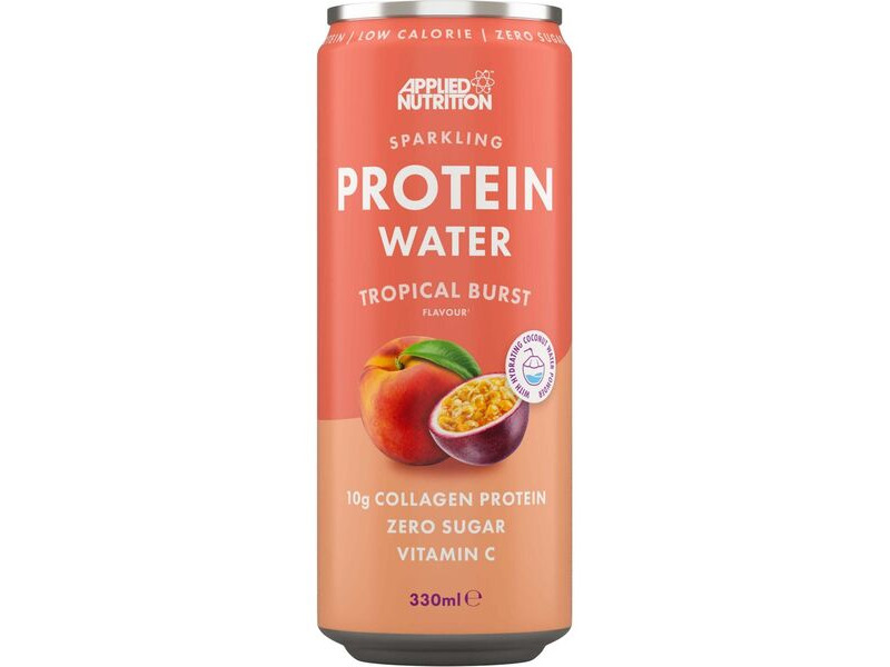 Applied Nutrition Sparkling Protein Water Drink - Tropical Burst - 330ml x Box of 12 click to zoom image