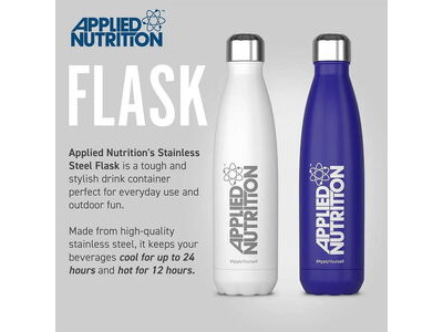 Applied Nutrition Stainless Stell Flask - Blue - 500ml click to zoom image